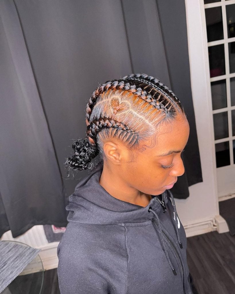 four feed in braids hairstyles