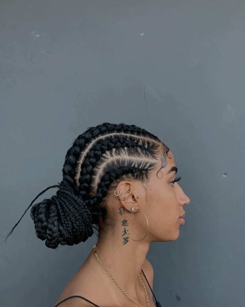 african braids for short hair