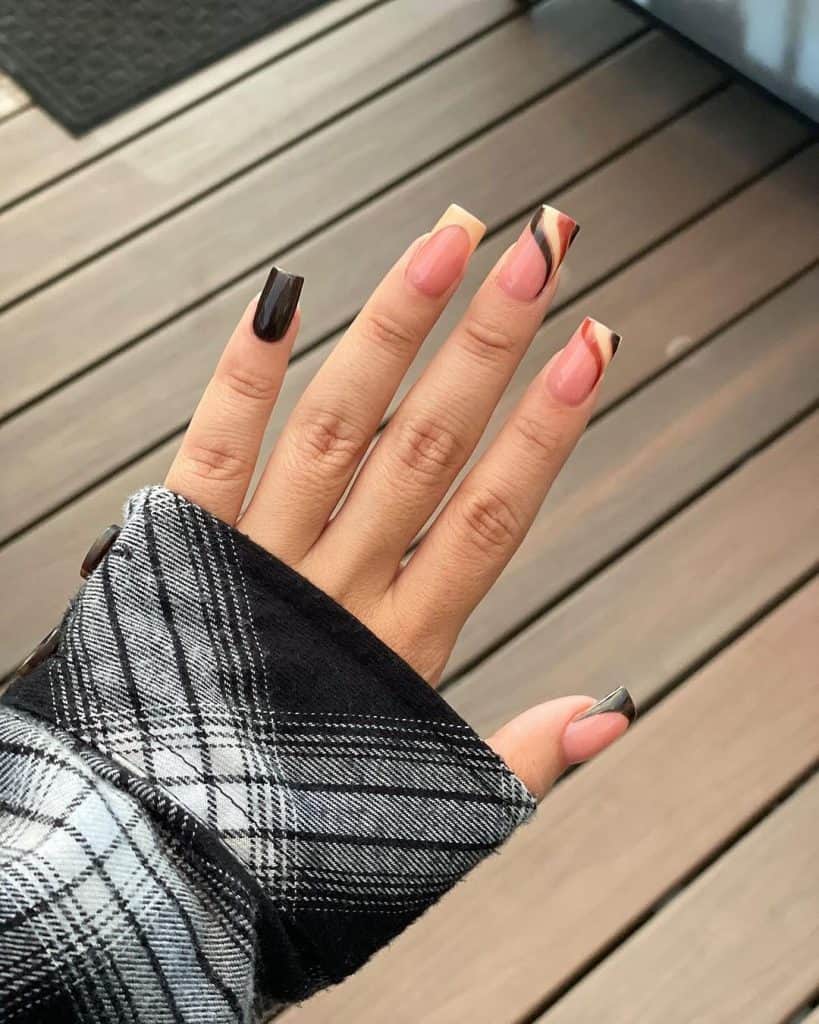 Ombre fall nail designs